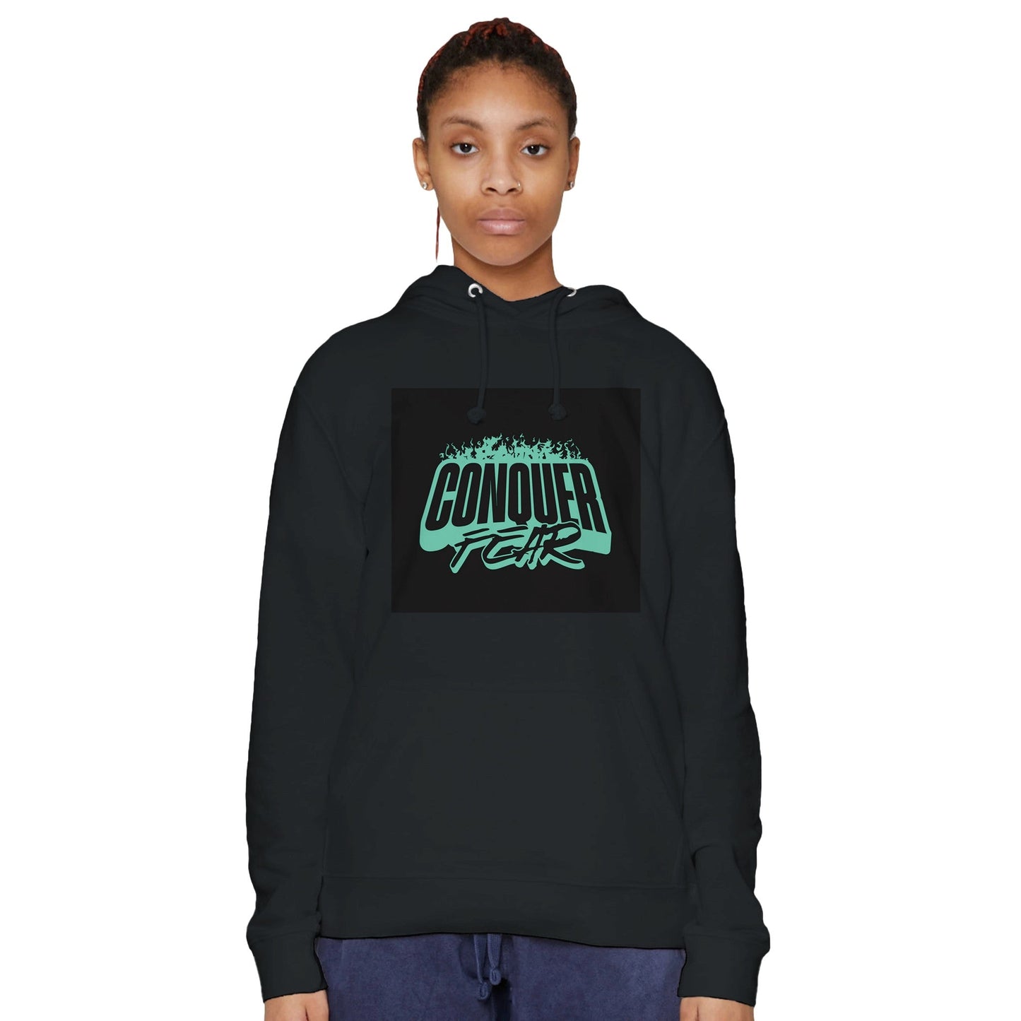 "Inspirational CONQUER FEAR Clothing – T-Shirts, Hoodies, Sweatshirts in Assorted Colors" - LEE'S ONLINE MALL
