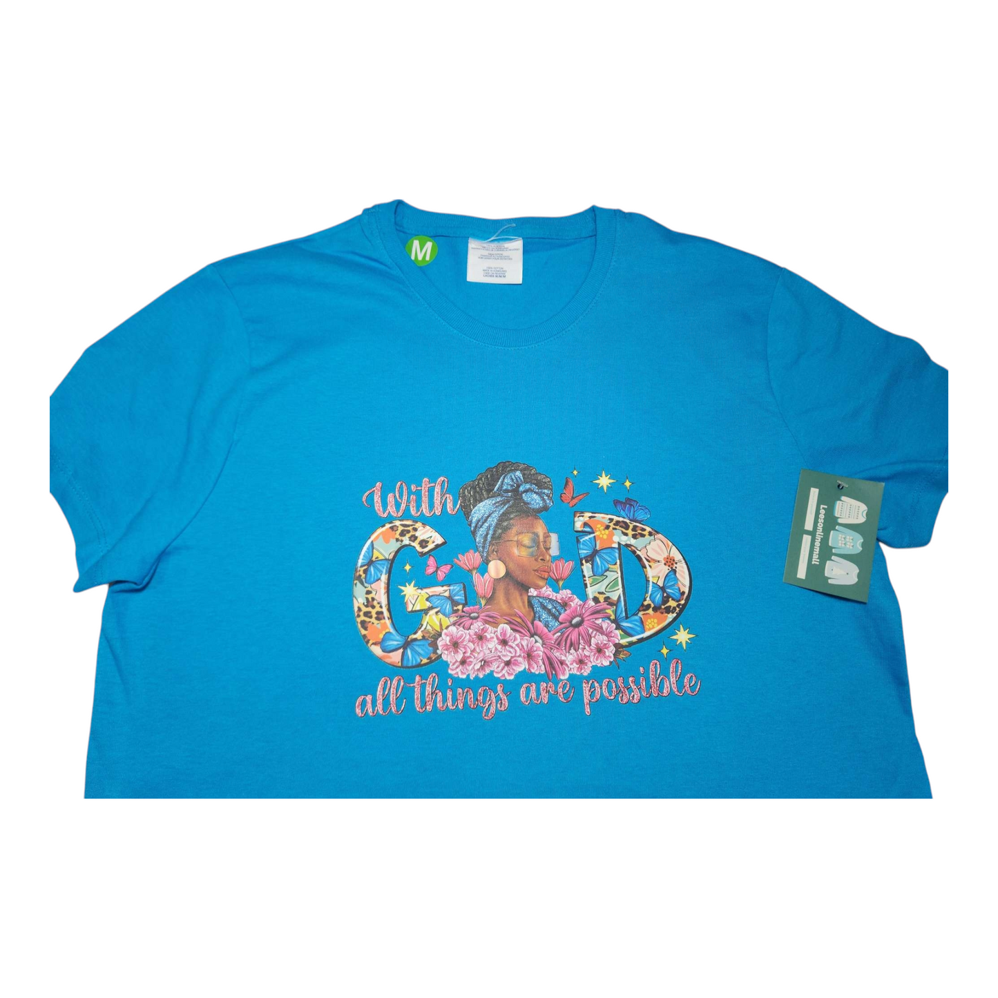 With God All Things Are Possible" Graphic T-Shirt