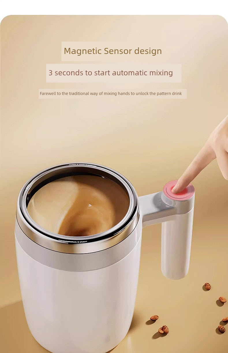 Magnetic Force Rotating Rechargeable Milk Powder Blender Cup – Effortless Mixing for Perfectly Smooth Beverages