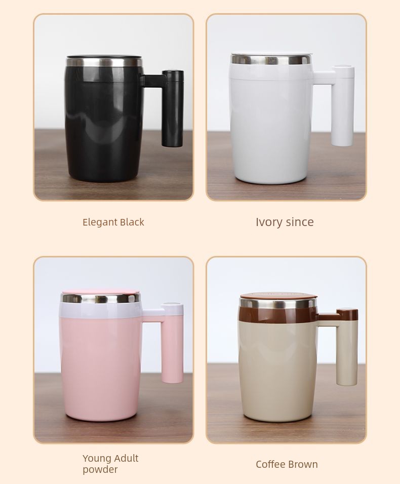 Magnetic Force Rotating Rechargeable Milk Powder Blender Cup – Effortless Mixing for Perfectly Smooth Beverages