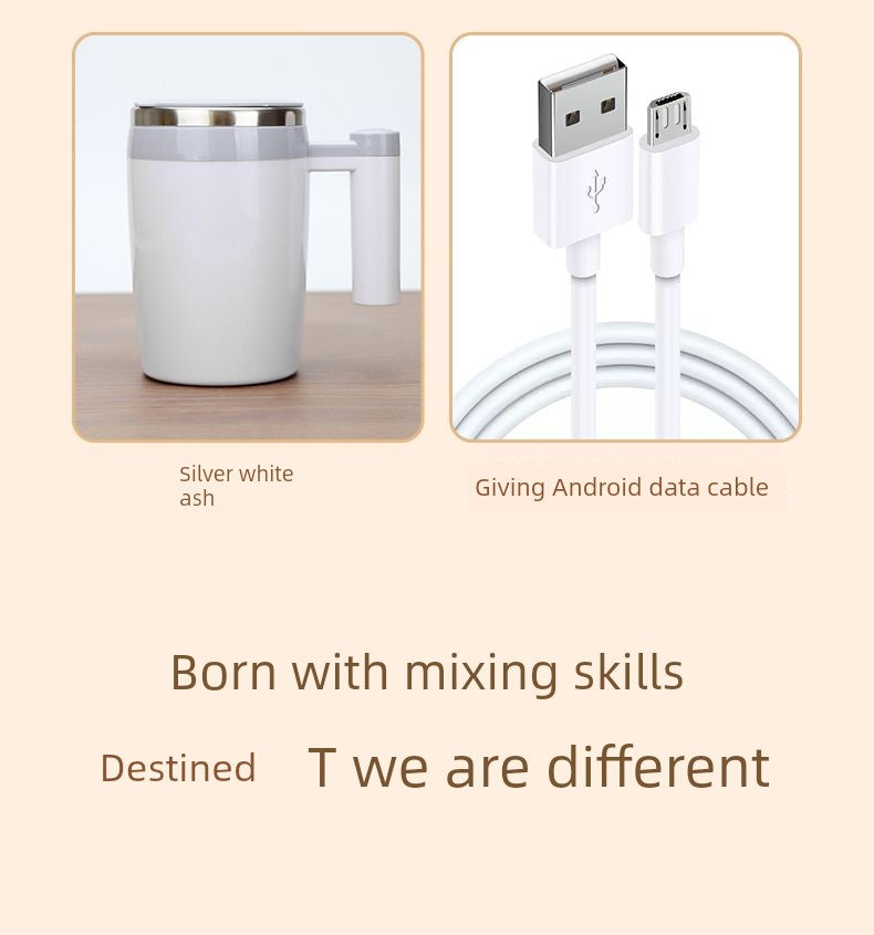 Magnetic Force Rotating Rechargeable Milk Powder Blender Cup – Effortless Mixing for Perfectly Smooth Beverages