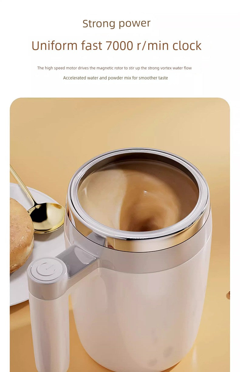 Magnetic Force Rotating Rechargeable Milk Powder Blender Cup – Effortless Mixing for Perfectly Smooth Beverages