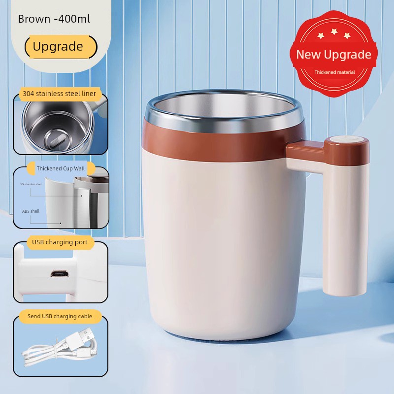 Magnetic Force Rotating Rechargeable Milk Powder Blender Cup – Effortless Mixing for Perfectly Smooth Beverages