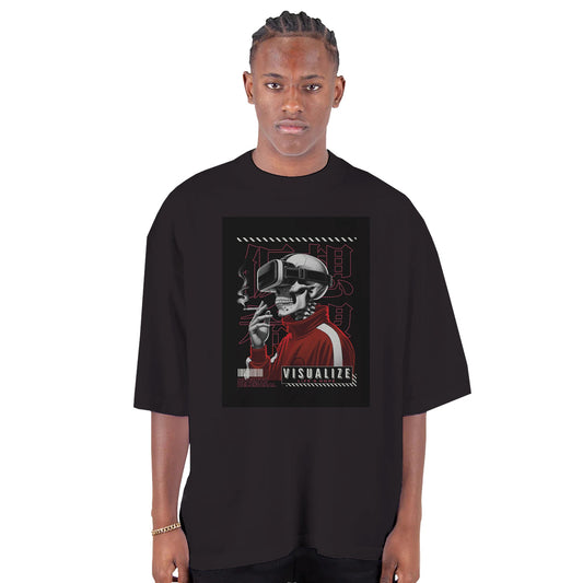 Men's Oversized Drop-Shoulder Crewneck T-Shirt | Shaka Wear SHGDD - LEE'S ONLINE MALL